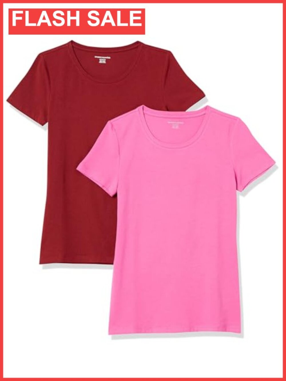 Women's Regular-Fit Cotton Modal Crewneck Short-Sleeve T-Shirt Pack of 2